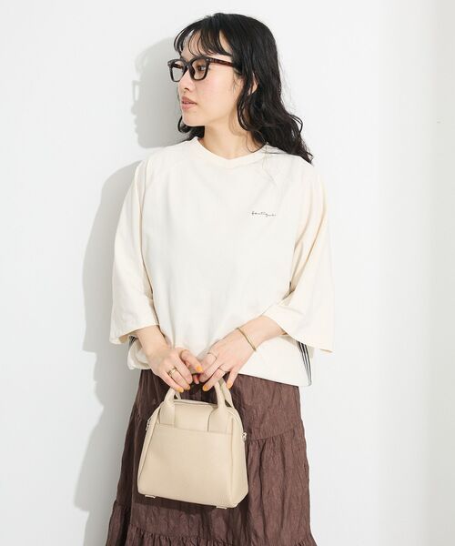 CRAFT STANDARD BOUTIQUE（クラフトスタンダードブティック）の「接触冷感/UVカット/速乾性 H/S ゲームTEE【ユニセックス】（Tシャツ/カットソー・レディース・アイボリー/ブラック/ブルーグレー/オフホワイト/オレンジ・S/M/L）」の12枚目の写真