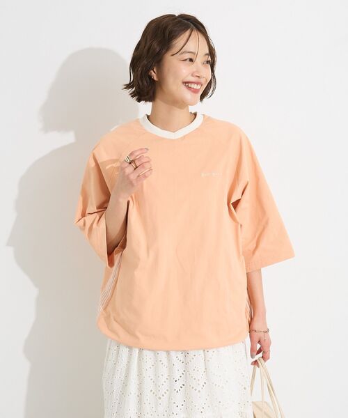 CRAFT STANDARD BOUTIQUE（クラフトスタンダードブティック）の「接触冷感/UVカット/速乾性 H/S ゲームTEE【ユニセックス】（Tシャツ/カットソー・レディース・アイボリー/ブラック/ブルーグレー/オフホワイト/オレンジ・S/M/L）」の16枚目の写真