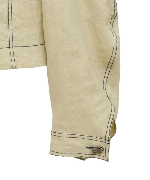 CLANE/クラネ】LINEN SHIRT JACKET/リネンショートジャケット