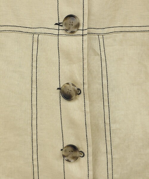 CLANE/クラネ】LINEN SHIRT JACKET/リネンショートジャケット