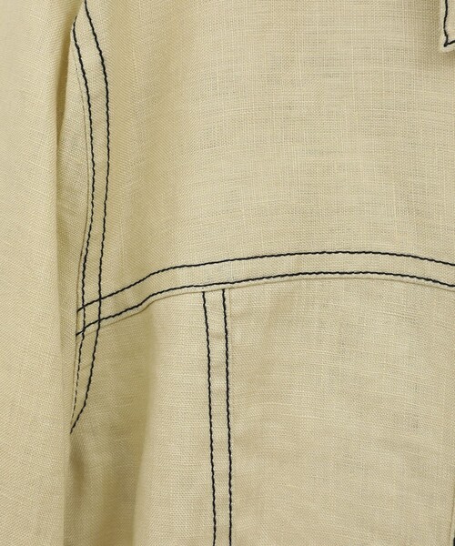 CLANE/クラネ】LINEN SHIRT JACKET/リネンショートジャケット