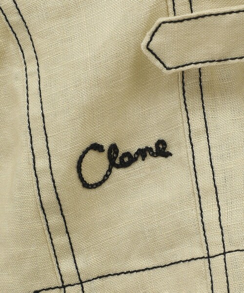 CLANE（クラネ）の「【CLANE/クラネ】LINEN SHIRT JACKET/リネンショートジャケット（ブルゾン・レディース・ブラック/イエロー・1）」の9枚目の写真