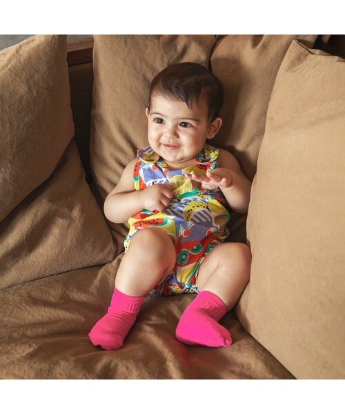 BREEZE（ブリーズ）の「カラフルベビーソックス（ベビーシューズ/ベビーソックス・キッズ・ライム/ピンク/イエロー/オレンジ/ブルー・9/12）」の8枚目の写真