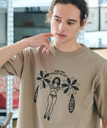 mt9705- GERBERA GRID GIRL HEAVY WEIGHT T-SHIRT Tシャツ