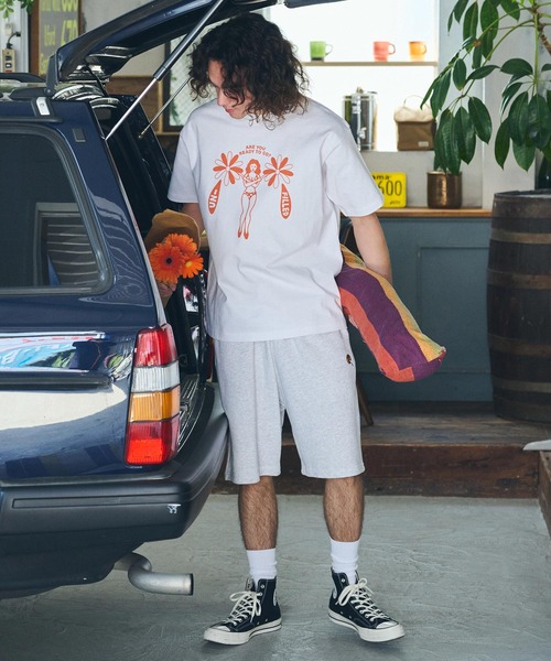 UN-FILLED（アンフィルド）の「mt9705- GERBERA GRID GIRL HEAVY WEIGHT T-SHIRT Tシャツ（Tシャツ/カットソー・メンズ・ホワイト/サンドベージュ・M/L/XL）」の7枚目の写真