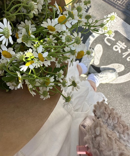 Alley Tokyo（アリートーキョー）の「フリフリのキャミワンピ（ワンピース・レディース・オフホワイト/チャコール・FREE）」の12枚目の写真