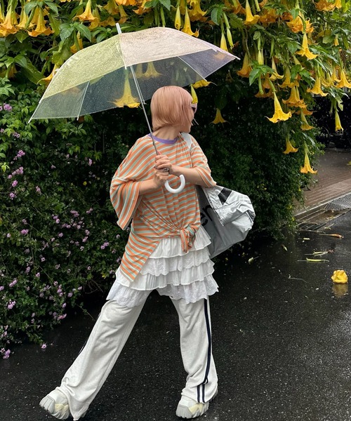 Alley Tokyo（アリートーキョー）の「フリフリのキャミワンピ（ワンピース・レディース・オフホワイト/チャコール・FREE）」の22枚目の写真