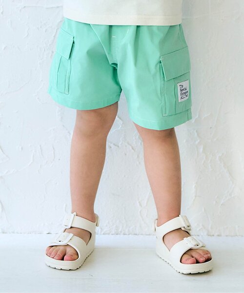 apres les cours(アプレレクール)の「【撥水加工】水陸両用カーゴハーフパンツ(その他パンツ・キッズ・ピンク/ミント/ブラック・90/100/110/80/120/130)」の3枚目の写真