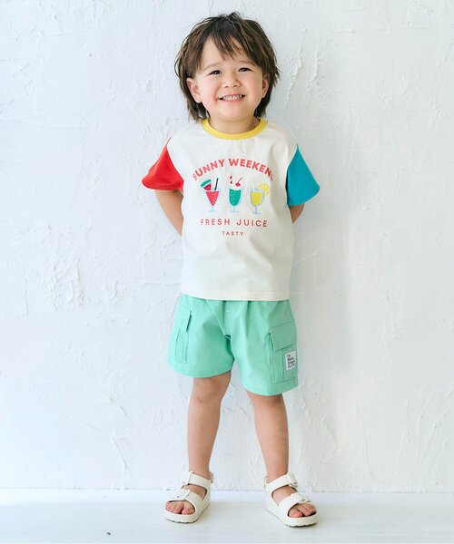 apres les cours(アプレレクール)の「【撥水加工】水陸両用カーゴハーフパンツ(その他パンツ・キッズ・ピンク/ミント/ブラック・90/100/110/80/120/130)」の5枚目の写真