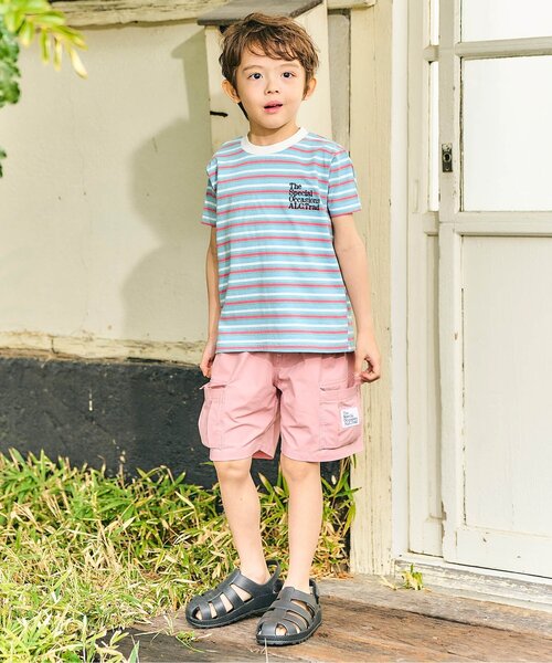 apres les cours(アプレレクール)の「【撥水加工】水陸両用カーゴハーフパンツ(その他パンツ・キッズ・ピンク/ミント/ブラック・90/100/110/80/120/130)」の11枚目の写真