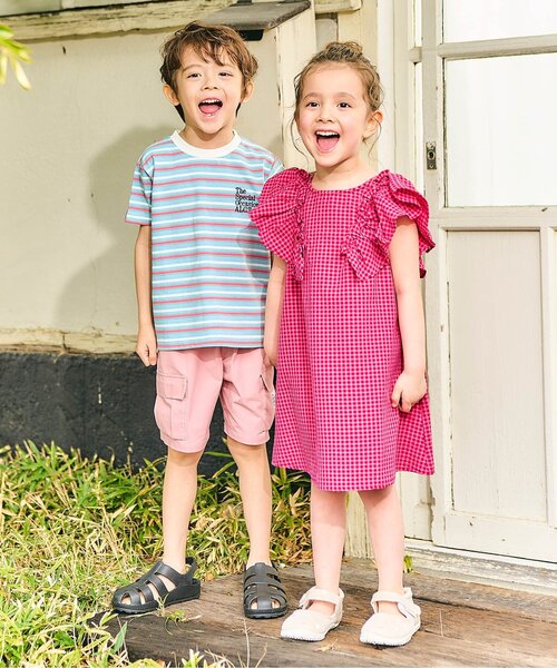 apres les cours(アプレレクール)の「【撥水加工】水陸両用カーゴハーフパンツ(その他パンツ・キッズ・ピンク/ミント/ブラック・90/100/110/80/120/130)」の14枚目の写真