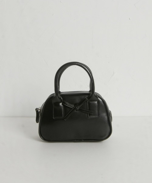 &. NOSTALGIA(アンドドットノスタルジア)の「【ZOZO限定】リボンハンドバッグ(ハンドバッグ・レディース・ホワイト/ブラック・FREE)」の11枚目の写真