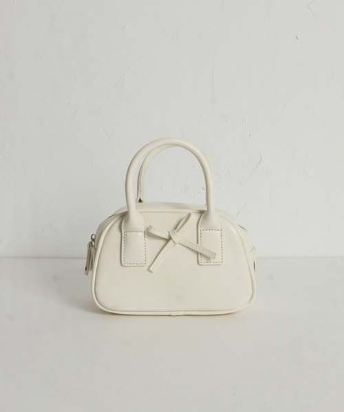 &. NOSTALGIA(アンドドットノスタルジア)の「【ZOZO限定】リボンハンドバッグ(ハンドバッグ・レディース・ホワイト/ブラック・FREE)」の12枚目の写真