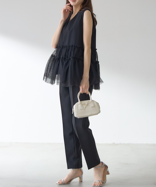 &. NOSTALGIA(アンドドットノスタルジア)の「【ZOZO限定】リボンハンドバッグ(ハンドバッグ・レディース・ホワイト/ブラック・FREE)」の8枚目の写真