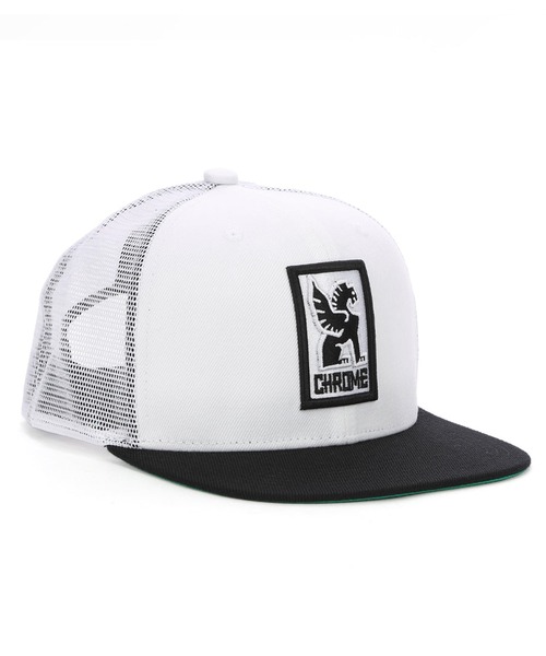 CHROME(クローム)の「CHROME/クローム キャップ MFLT 6 PANEL MESH CAP JP204WHWHBK(キャップ・メンズ・ホワイト×ブラック・FREE)」の1枚目の写真