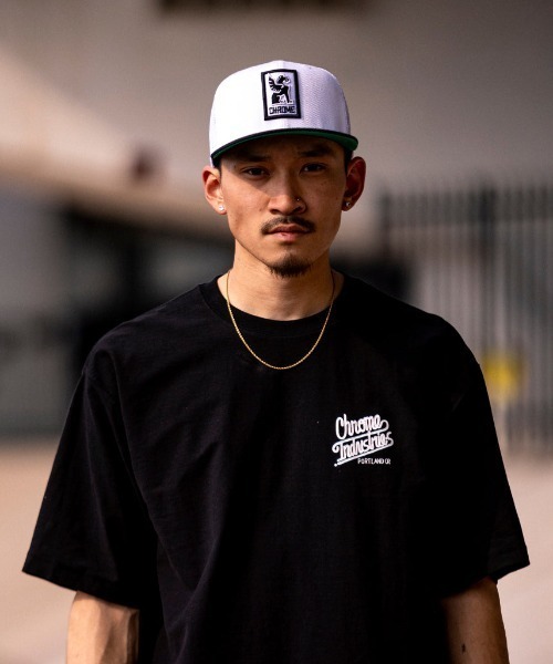 CHROME(クローム)の「CHROME/クローム キャップ MFLT 6 PANEL MESH CAP JP204WHWHBK(キャップ・メンズ・ホワイト×ブラック・FREE)」の3枚目の写真