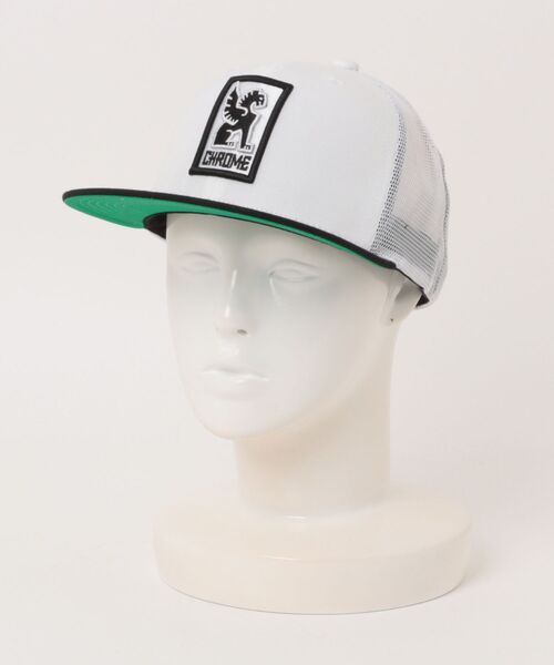 CHROME(クローム)の「CHROME/クローム キャップ MFLT 6 PANEL MESH CAP JP204WHWHBK(キャップ・メンズ・ホワイト×ブラック・FREE)」の10枚目の写真