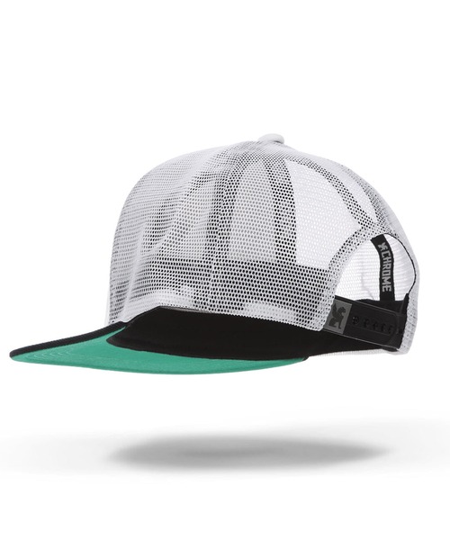 CHROME(クローム)の「CHROME/クローム キャップ MFLT 6 PANEL MESH CAP JP204WHWHBK(キャップ・メンズ・ホワイト×ブラック・FREE)」の4枚目の写真