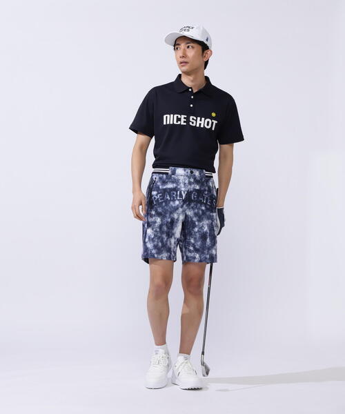 セール】【PEARLY GATES】PGロゴデニム柄 ECOBLUEメッシュハイ