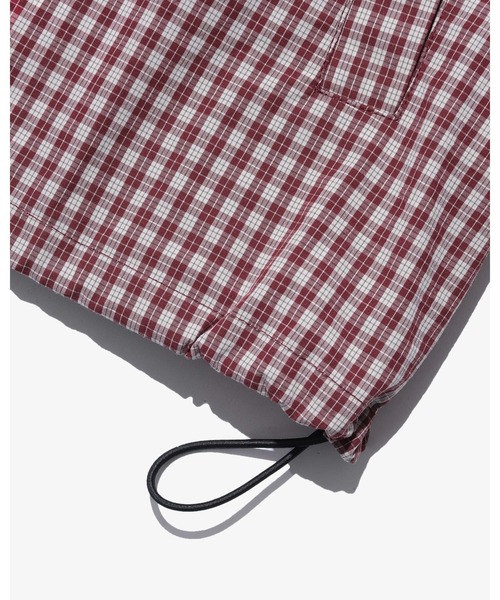KEBOZ グレー チェック柄 アウター KEBOZ（ケボズ）の「CHECK SHIRT JACKET（ブルゾン）」 - WEAR