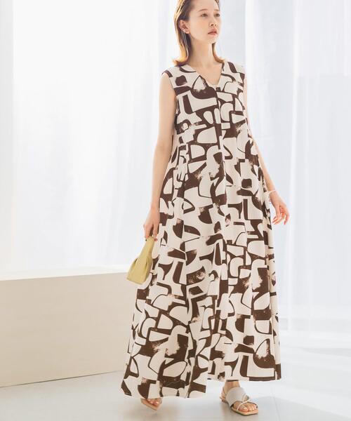 URBAN RESEARCH ROSSO WOMEN（アーバンリサーチ　ロッソ）の「サマープリントワンピース（ワンピース・レディース・オレンジ/ブラウン・FREE）」の9枚目の写真