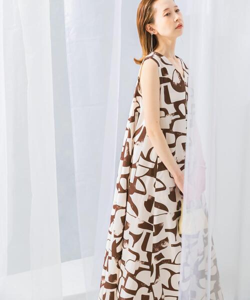 URBAN RESEARCH ROSSO WOMEN（アーバンリサーチ　ロッソ）の「サマープリントワンピース（ワンピース・レディース・オレンジ/ブラウン・FREE）」の10枚目の写真