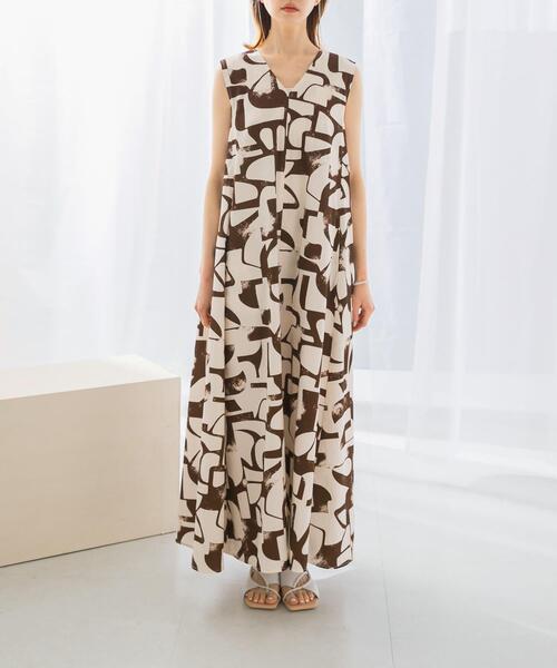 URBAN RESEARCH ROSSO WOMEN（アーバンリサーチ　ロッソ）の「サマープリントワンピース（ワンピース・レディース・オレンジ/ブラウン・FREE）」の12枚目の写真