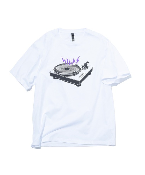 SILAS(サイラス)の「TURNTABLE S/S TEE(Tシャツ/カットソー・メンズ・ホワイト/ブラック/オフホワイト・M/L/XL)」の1枚目の写真