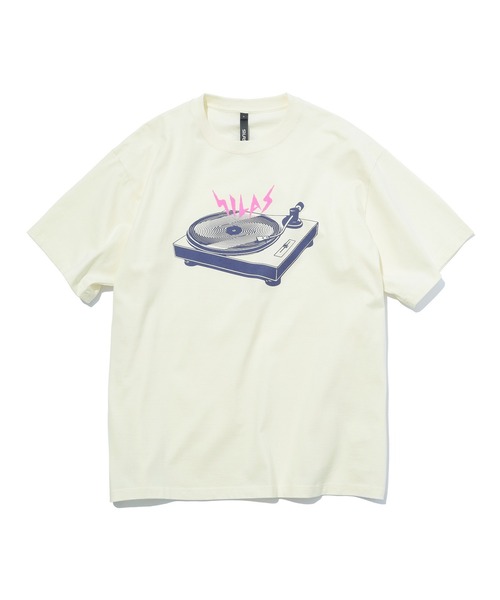 SILAS(サイラス)の「TURNTABLE S/S TEE(Tシャツ/カットソー・メンズ・ホワイト/ブラック/オフホワイト・M/L/XL)」の2枚目の写真