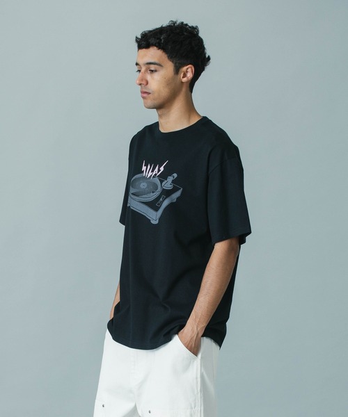 SILAS(サイラス)の「TURNTABLE S/S TEE(Tシャツ/カットソー・メンズ・ホワイト/ブラック/オフホワイト・M/L/XL)」の7枚目の写真