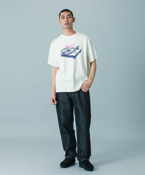 SILAS(サイラス)の「TURNTABLE S/S TEE(Tシャツ/カットソー・メンズ・ホワイト/ブラック/オフホワイト・M/L/XL)」の16枚目の写真