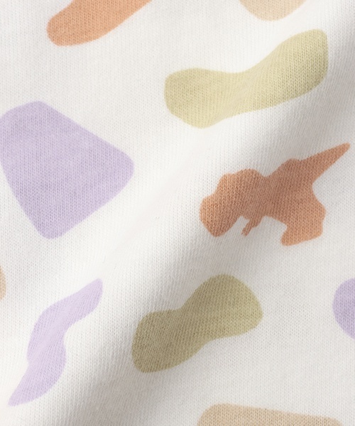 petit main(プティマイン)の「【GOODPRICE冷感】総柄半袖Tシャツ(Tシャツ/カットソー・キッズ・オフホワイト/チャコール/オレンジ/ベージュ・90cm/120cm/80cm/130cm/100cm/110cm)」の17枚目の写真