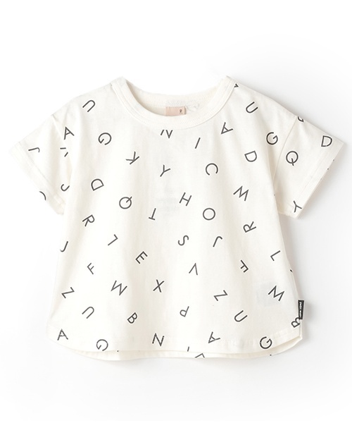 petit main(プティマイン)の「【GOODPRICE冷感】総柄半袖Tシャツ(Tシャツ/カットソー・キッズ・オフホワイト/チャコール/オレンジ/ベージュ・90cm/120cm/80cm/130cm/100cm/110cm)」の20枚目の写真