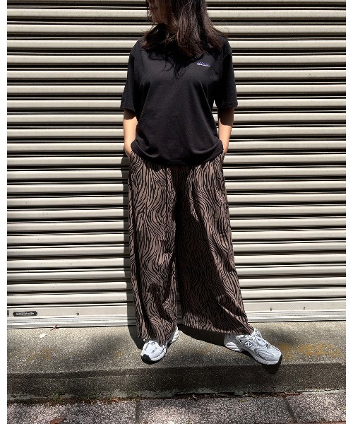 k サウザンドマイル セットアップ シャツ パンツ ブラック ワイド 半袖 セール】【THOUSAND MILE】半袖Tシャツ2点 & ワイドパンツ