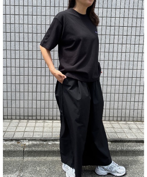 k サウザンドマイル セットアップ シャツ パンツ ブラック ワイド 半袖 セール】【THOUSAND MILE】半袖Tシャツ2点 & ワイドパンツ