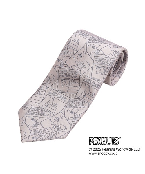 TOKYO SHIRTS(トウキョウシャツ)の「【PEANUTS スヌーピー SNOOPY】 ネクタイ(ネクタイ・メンズ・グレー系/ネイビー系/ブルー系2/ピンク系/グレー系1/ネイビー系1/イエロー系1/イエロー系/ブルー系1/ブルー系・FREE)」の10枚目の写真
