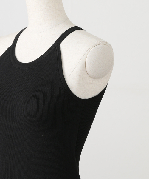 ADAWAS(アダワズ)の「ADAWAS/アダワズ STRETCH COTTON TANKTOP(タンクトップ・レディース・ホワイト/ブラック/ブラウン・FREE)」の8枚目の写真