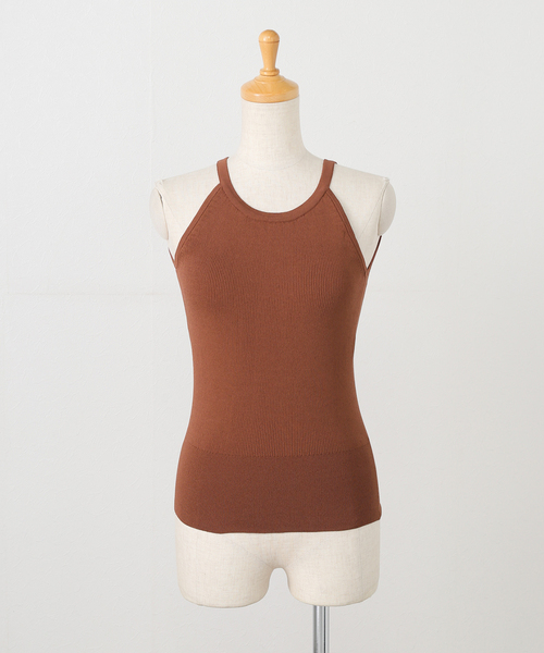 ADAWAS(アダワズ)の「ADAWAS/アダワズ STRETCH COTTON TANKTOP(タンクトップ・レディース・ホワイト/ブラック/ブラウン・FREE)」の17枚目の写真