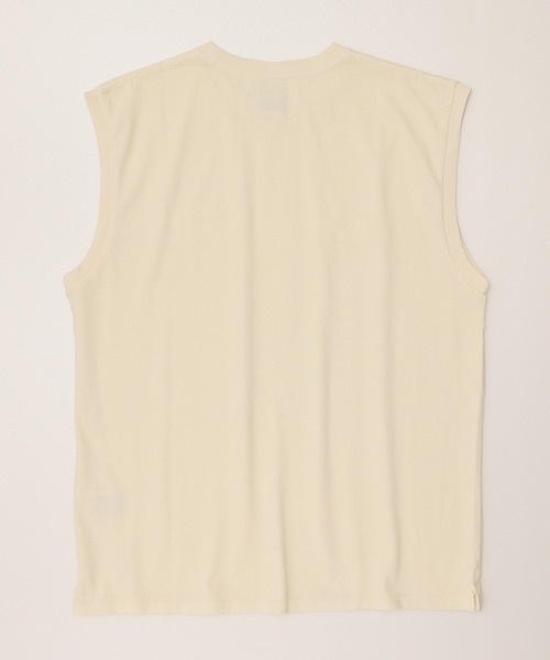 JEMORGAN（ジェーイーモーガン）の「【JEMORGAN / ジェーイーモーガン】ピグメントノースリーブ/オーバーダイ加工（タンクトップ・メンズ・ブラック/サックスブルー/オフホワイト/グリーン/パープル/オレンジ・M/L/XL）」の8枚目の写真