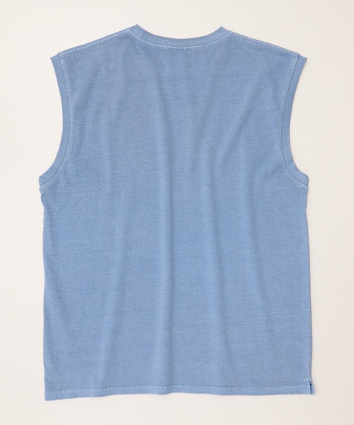 JEMORGAN（ジェーイーモーガン）の「【JEMORGAN / ジェーイーモーガン】ピグメントノースリーブ/オーバーダイ加工（タンクトップ・メンズ・ブラック/サックスブルー/オフホワイト/グリーン/パープル/オレンジ・M/L/XL）」の14枚目の写真