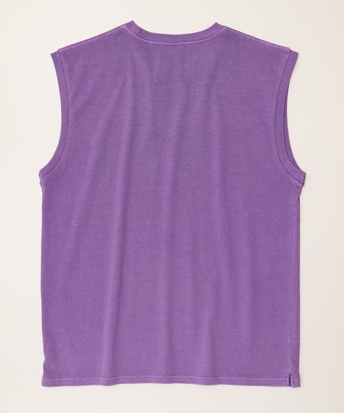 JEMORGAN（ジェーイーモーガン）の「【JEMORGAN / ジェーイーモーガン】ピグメントノースリーブ/オーバーダイ加工（タンクトップ・メンズ・ブラック/サックスブルー/オフホワイト/グリーン/パープル/オレンジ・M/L/XL）」の15枚目の写真