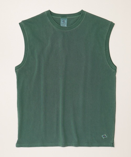 JEMORGAN（ジェーイーモーガン）の「【JEMORGAN / ジェーイーモーガン】ピグメントノースリーブ/オーバーダイ加工（タンクトップ・メンズ・ブラック/サックスブルー/オフホワイト/グリーン/パープル/オレンジ・M/L/XL）」の11枚目の写真