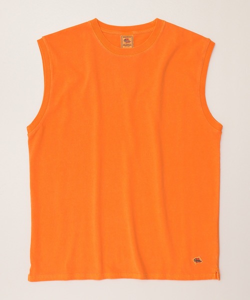 JEMORGAN（ジェーイーモーガン）の「【JEMORGAN / ジェーイーモーガン】ピグメントノースリーブ/オーバーダイ加工（タンクトップ・メンズ・ブラック/サックスブルー/オフホワイト/グリーン/パープル/オレンジ・M/L/XL）」の17枚目の写真