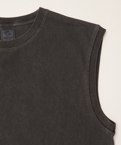 JEMORGAN（ジェーイーモーガン）の「【JEMORGAN / ジェーイーモーガン】ピグメントノースリーブ/オーバーダイ加工（タンクトップ・メンズ・ブラック/サックスブルー/オフホワイト/グリーン/パープル/オレンジ・M/L/XL）」の22枚目の写真