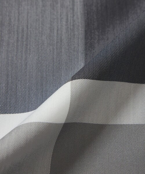 BLUE LABEL CRESTBRIDGE(ブルーレーベルクレストブリッジ)の「【WEB限定】クレストブリッジチェックライトクロッシングツイルスキッパーブラウス(シャツ/ブラウス・レディース・オレンジ系その他2/ベージュ系その他/グレー系その他2・38/36)」の7枚目の写真