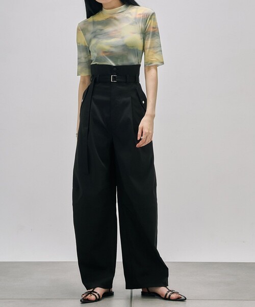 UNITED TOKYO（ユナイテッドトウキョウ）の「ニーコンバージョンパンツ｜ウォッシャブル/ストレッチ/UVカット/撥水/春服（その他パンツ・レディース・アイボリー/ブラック・1/2）」の21枚目の写真