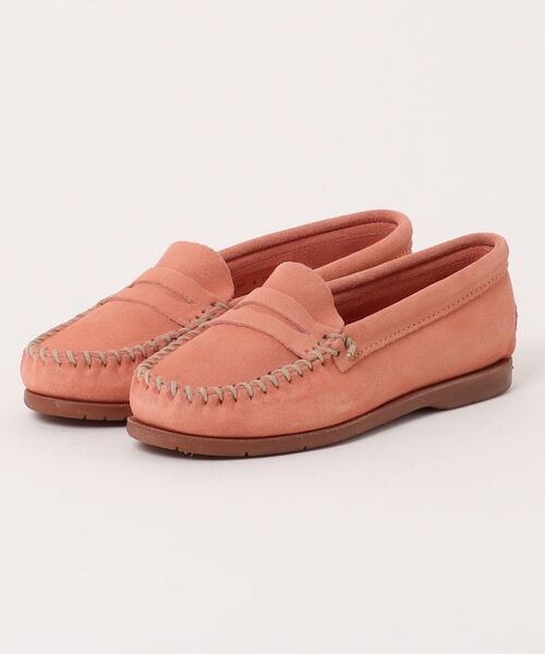 Minnetonka(ミネトンカ)の「【MINNETONKA】ミネトンカ MELLONY PENNY(メロニー ペニー)ローファーモカシンシューズ(モカシン/デッキシューズ・レディース・ストーン/コーラルピンク/ライム/シルバー/ブルー/グレー・8/7/6/5)」の5枚目の写真
