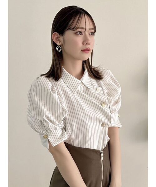 dazzlin マルチボタンデザインブラウス マルチボタンデザインブラウス（シャツ/ブラウス）｜dazzlin