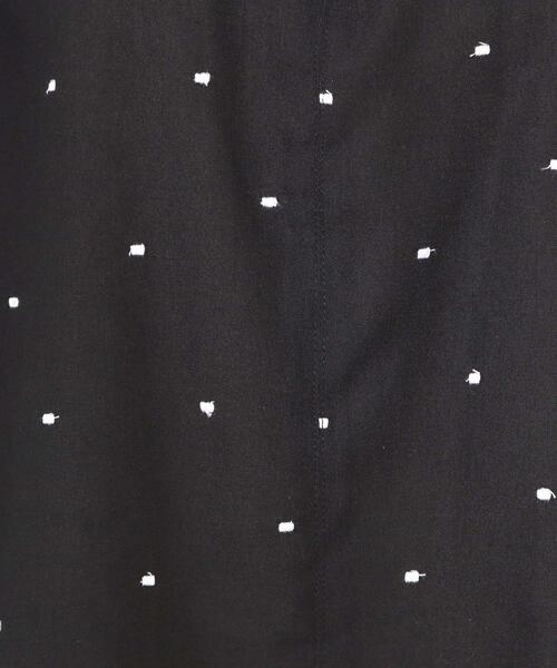 couture brooch（クチュールブローチ）の「【マシンウォッシャブル】ドット刺繍リボンデザインブラウス（シャツ/ブラウス・レディース・ブルー系5/ブラック系・38/36/42/40）」の12枚目の写真