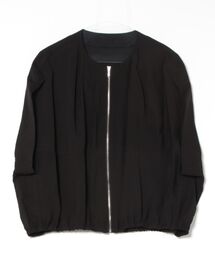 LAUTREAMONT ロートレアモン ノーカラーショートブルゾン ジャケット LAUTREAMONT ロートレアモン ノーカラーショートブルゾン ジャケット